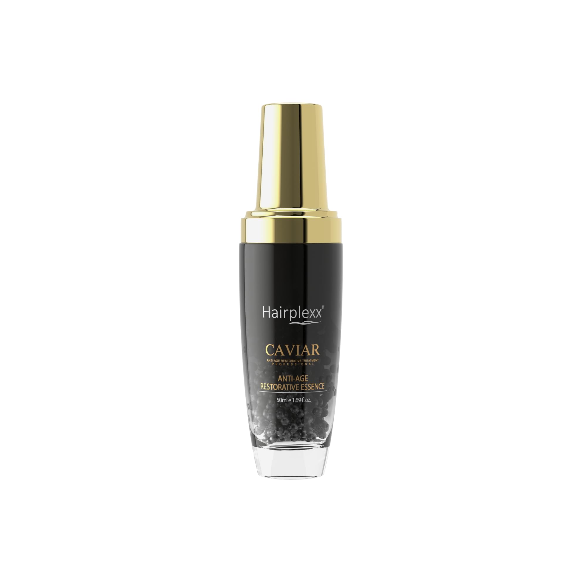 HAIRPLEXX CAVIAR ANTI-AGE RESTORATIVE TREATMENT PROFESSIONAL Essence 50ml Leaves Hair Radiant Shine, Strength and Smooth