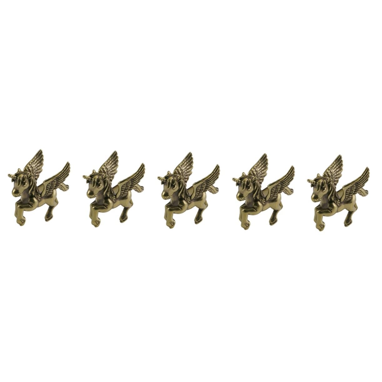 5stücke Brass Statue Vintage Miniature Einhorn Figurine Für Schreibtischdekoration Langlebig Und Als Für Zuhause