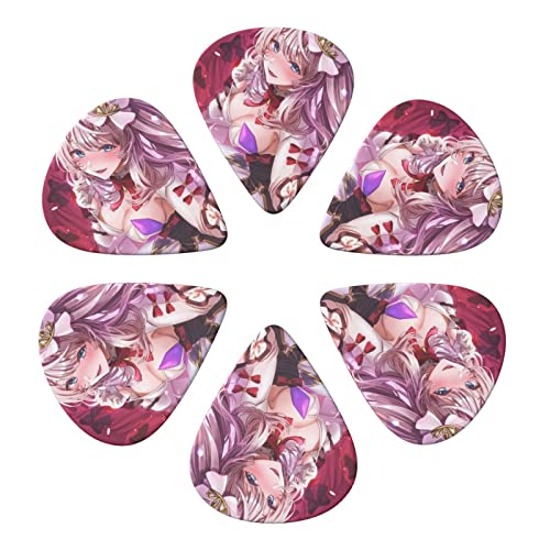 ギター ピック マリー・アントワネット Fate 6枚/セット 収納ケース付き 0.96mm それぞれ厚さ 丸い先端 円滑 0.71mm エッジサンディング 0.46mm ウクレレ ギフト ギタリスト 初心者 ギター専用 ベース 0.96mm