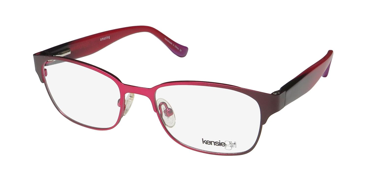 kensie Amazing Children Girls/Teens For School Designer Occhiali Montatura/Occhiali [45-15-125, rosso], Rosso, 45-15-125