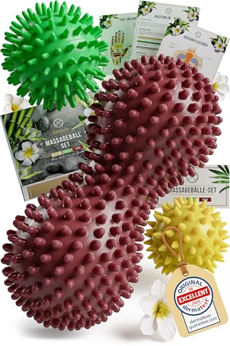 HELDSON® Premium Massageball 3er Set inkl. Peanut ball - Igelball Fußmassage hart - Noppenball - Igelbälle klein - Faszienball Rücken - Massage Ball Faszien - Massageball Fuß - Stachelball Noppen HELDSON® Premium Massageball 3er Set inkl. Peanut ball - Igelball Fußmassage hart - Noppenball - Igelbälle klein - Faszienball Rücken - Massage Ball Faszien - Massageball Fuß - Stachelball Noppen