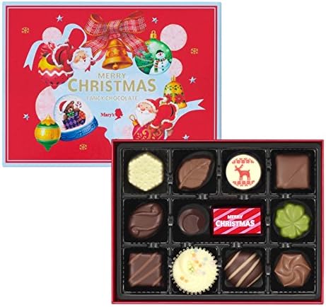 Amazon メリー クリスマスファンシーチョコレート 12個入 クリスマスファンシーチョコレート チョコレートトリュフ 通販