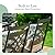 Sophia and William Outdoor Patio Dining Set for 6, Outdoor Table and Chairs, Removable Seat Cushions, 4 Fixed?2 Swivel Chairs, 59" Black Patio Dining Table