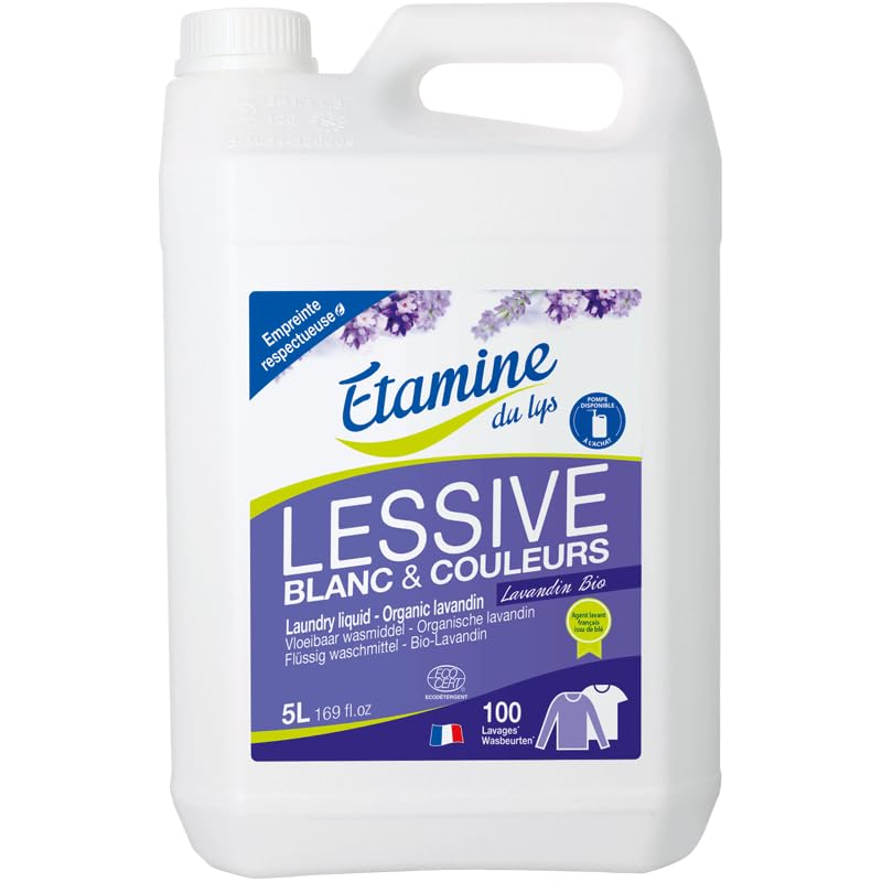 Lessive liquide Etamine du Lys 5 L grand format économique pour familles