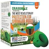 GRASSHOLE - Patented Sprinkler Head Protection Sprinkler Donut, Lawn Sprinkler Guard, Plastic Donuts for Sprinkler Heads (1 Pack)