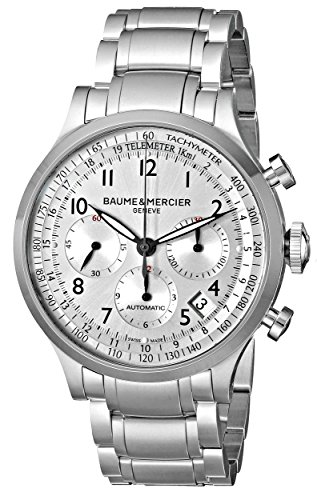Baume & Mercier Men's BMMOA10064 Capeland Analog Display Swiss Automatic Silver Watch