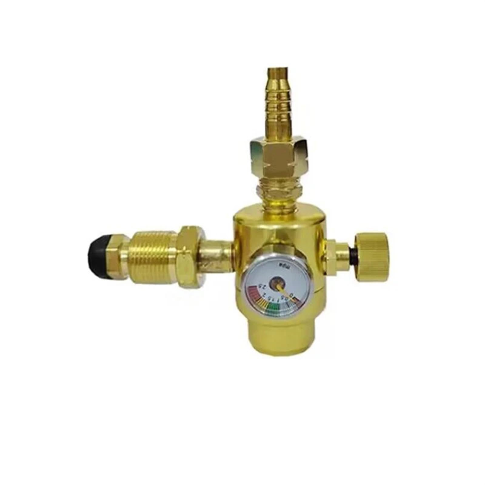 Gas Pressure Reducer Regulator Flow Meter Oxygen/Acetylene/Propane Meter Gauge, Pressure Reducing Valve for Welding Cutting(C)