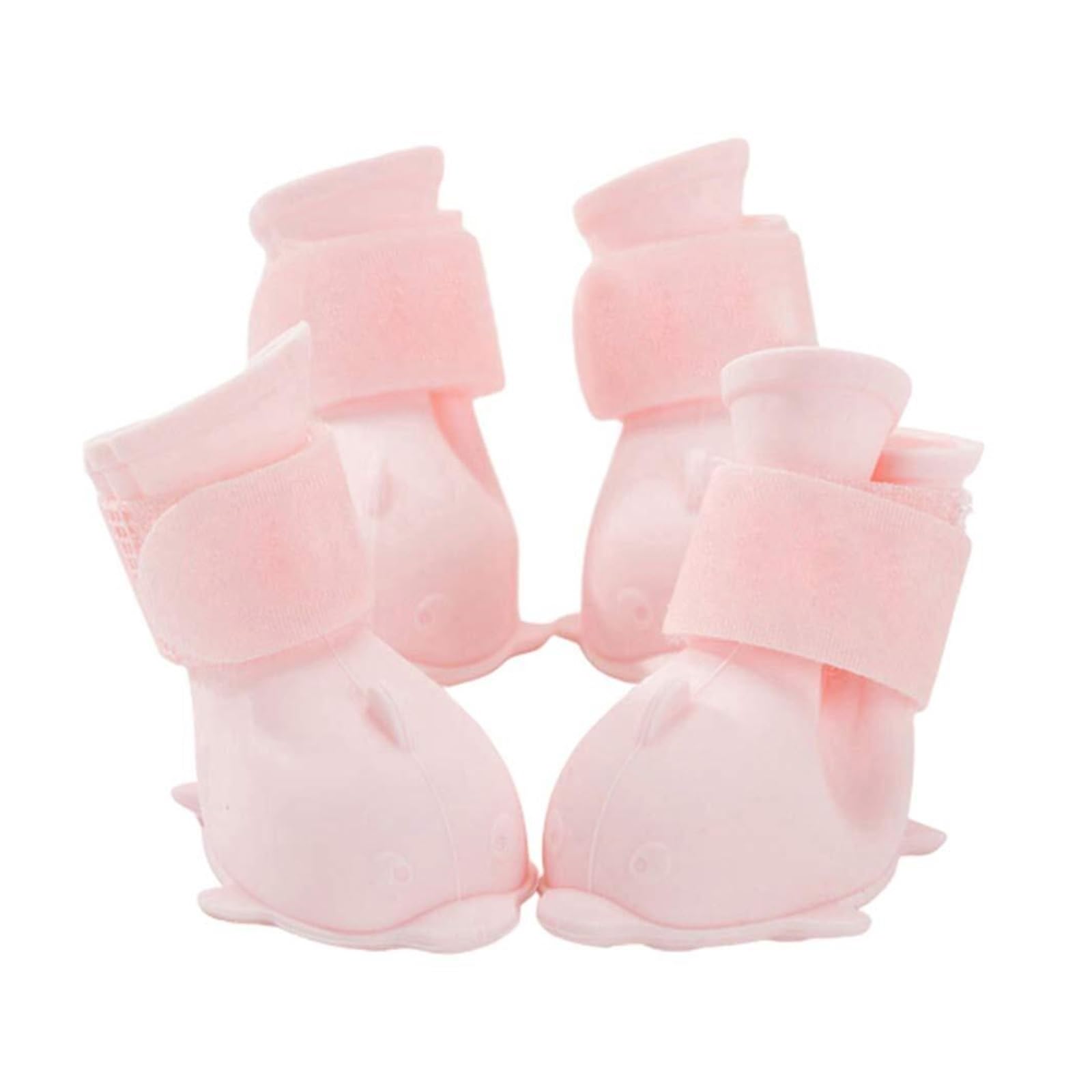 Bottes de pluie imperméables pour chien chiot rose
