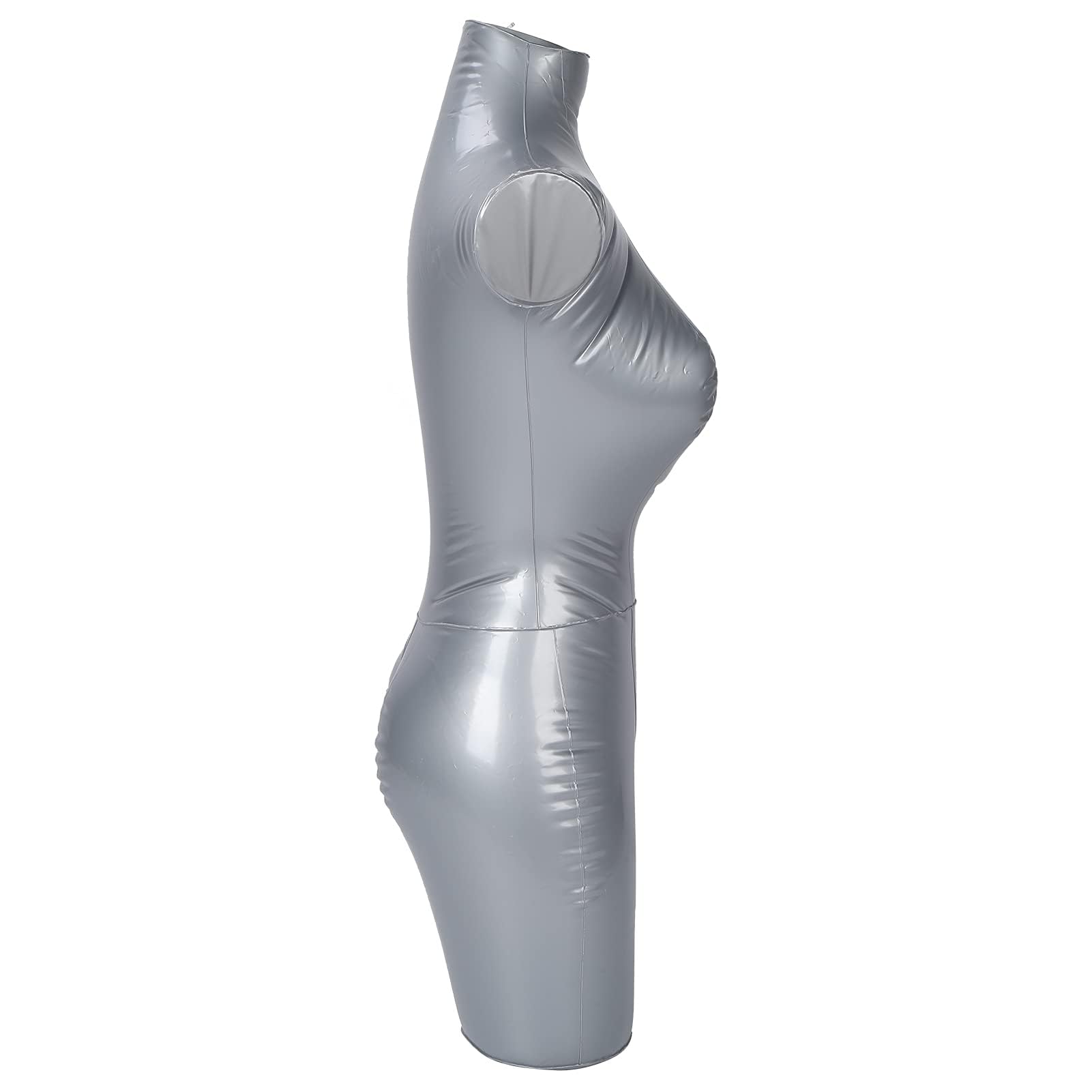 Présentoir de Vêtements, Modèle de Mannequin Gonflable Féminin en PVC Présentoir de Vêtements du Haut du Corps pour Affichage de Fenêtre et de Vêtements