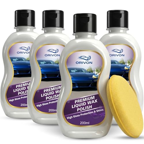 Image of Premium Liquid Car Wax, Restores Car Paint Gloss and Lustre, Water Repellent, UV Protection for car and Bike -800 ML