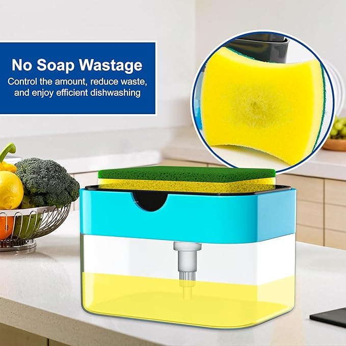 2 in 1 Soap Dispenser for Bathroom Accessories Dishwasher Liquid Holder Liquid Dispenser Pump 1