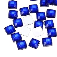 QUARKZMAN Acryl Flachrücksteine 8mm - 50 Stück Graue Glitzersteine Zum Basteln