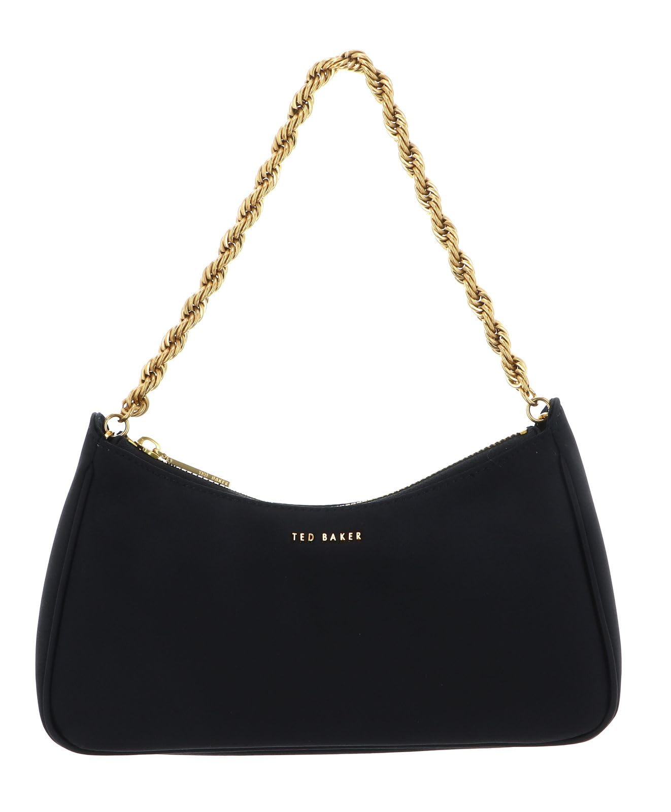 Ted Baker Schultertasche Handtasche Agnise Chain Detail Satin Shoulder Bag Black schwarz