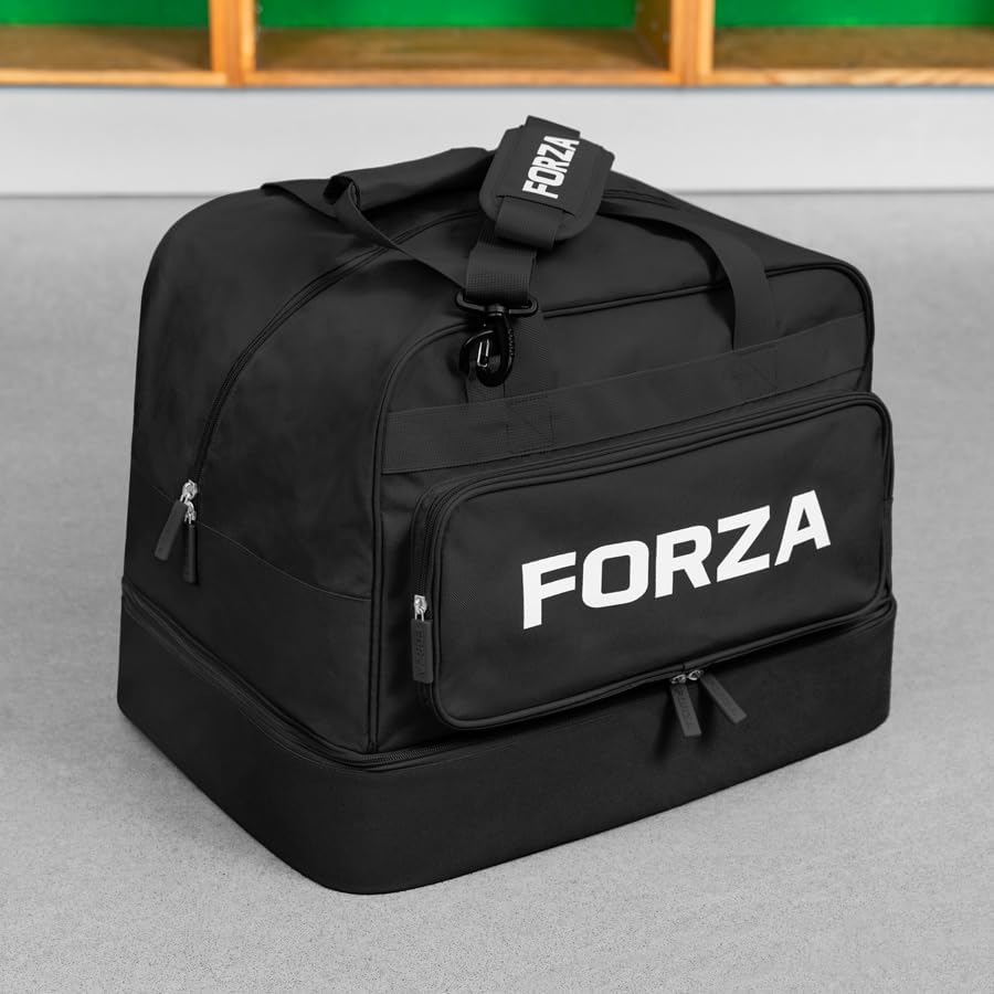 FORZA Players Holdall Kit Bag – 55L Durable Sports Duffel with Reinforced Boot Compartment, Shoulder Strap & Zippered Pockets for Training, Matchday & Travel