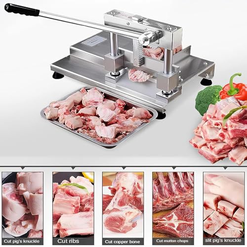 Sierra manual para huesos de acero inoxidable para un corte eficiente de chuletas de cerdo, trotones y costillas