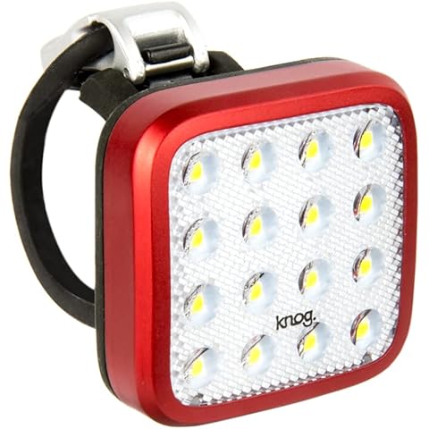 Knog Blinder Mob Kid's 16 LED USB Rechargeable Grid Front Bike Light - Red Cover
