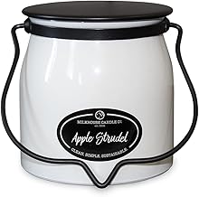 Milkhouse Candle Company - Apple Strudel - Creamery Collection - 16oz Double Cotton Wick Soy Candles with Beeswax - Long Burn Time, Made in The USA - Non Toxic, Premium Scented Candles