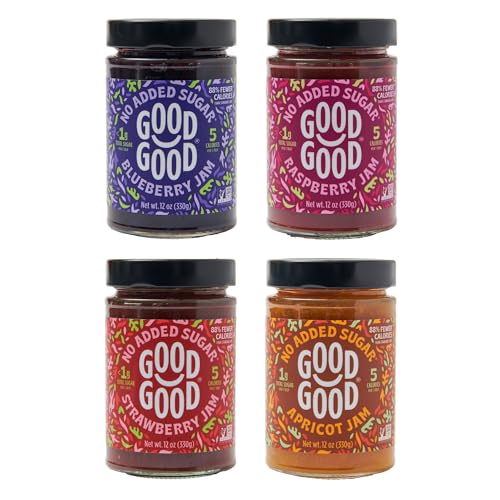 GOOD GOOD No Added Sugar Fruit Jam Variety Pack