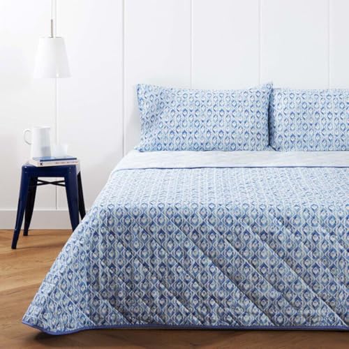 Bassetti Zucchi Copriletto trapuntato Matrimoniale mezza stagione in puro cotone (Theo B10)