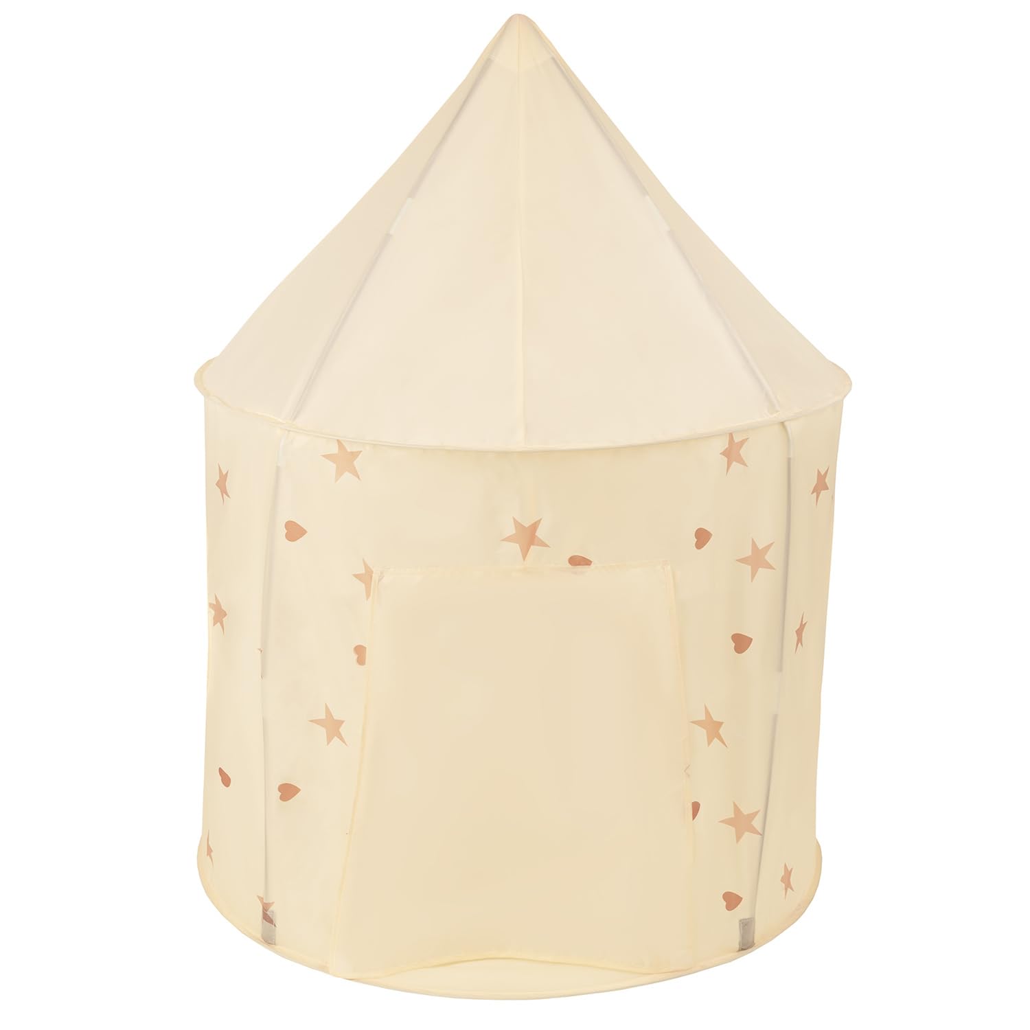 Selonis Casa De Juegos para Niños 100X130cm/400 Bolas Tienda Plegable En Forma De Pabellón Mágico Y Seguro para Interiores Y Exteriores, Beige Claro: Beige Pastel/Azul Pastel/Salmón