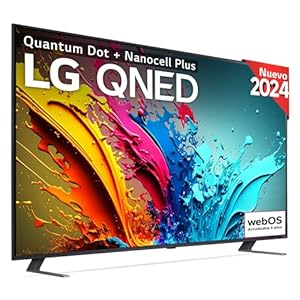 LG 86QNED85T6C 86″, 4K QNED, Smart TV, HDR10, WebOS24, Serie 85, Procesador Alta Potencia, Dolby Digital Plus, Gaming