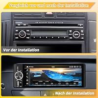 Autoradio mit Bildschirm, Single-DIN, Kabelloses CarPlay und Android Auto – Ansicht 3