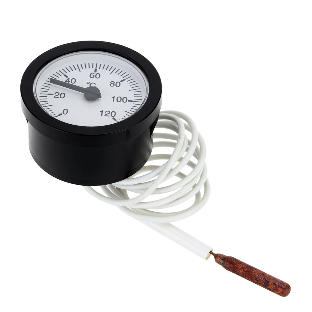 1x Thermometer Fernthermometer Mit Kapillarrohr 1,5 M 0 120 ° C