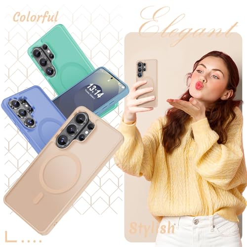 for Samsung Galaxy S26 Ultra Case, Matte Magnetic Cover, Coral Pink by YENAPOON - Used condition - Image 7