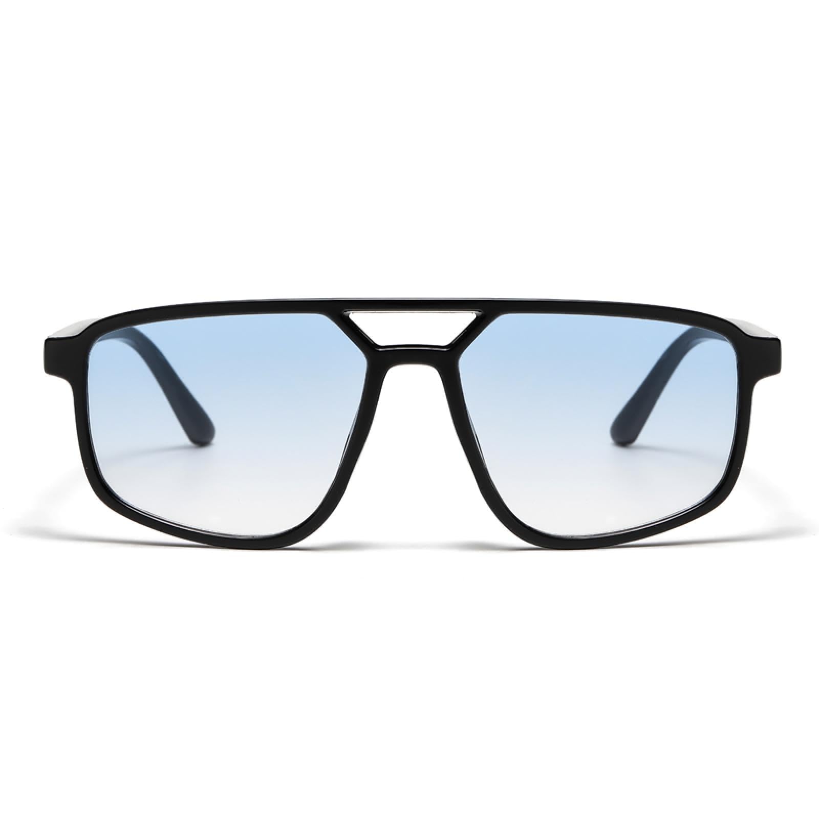 Gafas de sol con protección Uv400 | Marco pequeño doble puente | Mujeres y hombres para deportes al aire libre y conducción