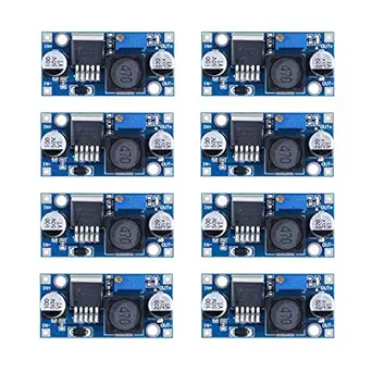 D-PLANET [8-Pack] LM2596 DC-DC Adjustable Buck Converter 3-40 V to 1.5-35v Step Down Power Supply High Efficiency Voltage Regulator Module 
