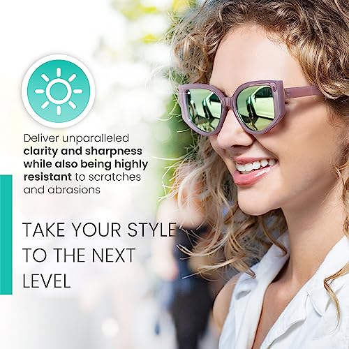 2SeeLife Oversized Mirror Cat Eye Sunglasses for Women with Complete Sun-Protection - Durable & Sturdy Womens Sunglasses4