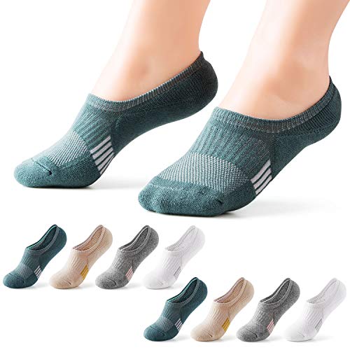 Image of Gonii Womens No Show Socks Athletic Ankle Socks Cushioned Running Low Cut