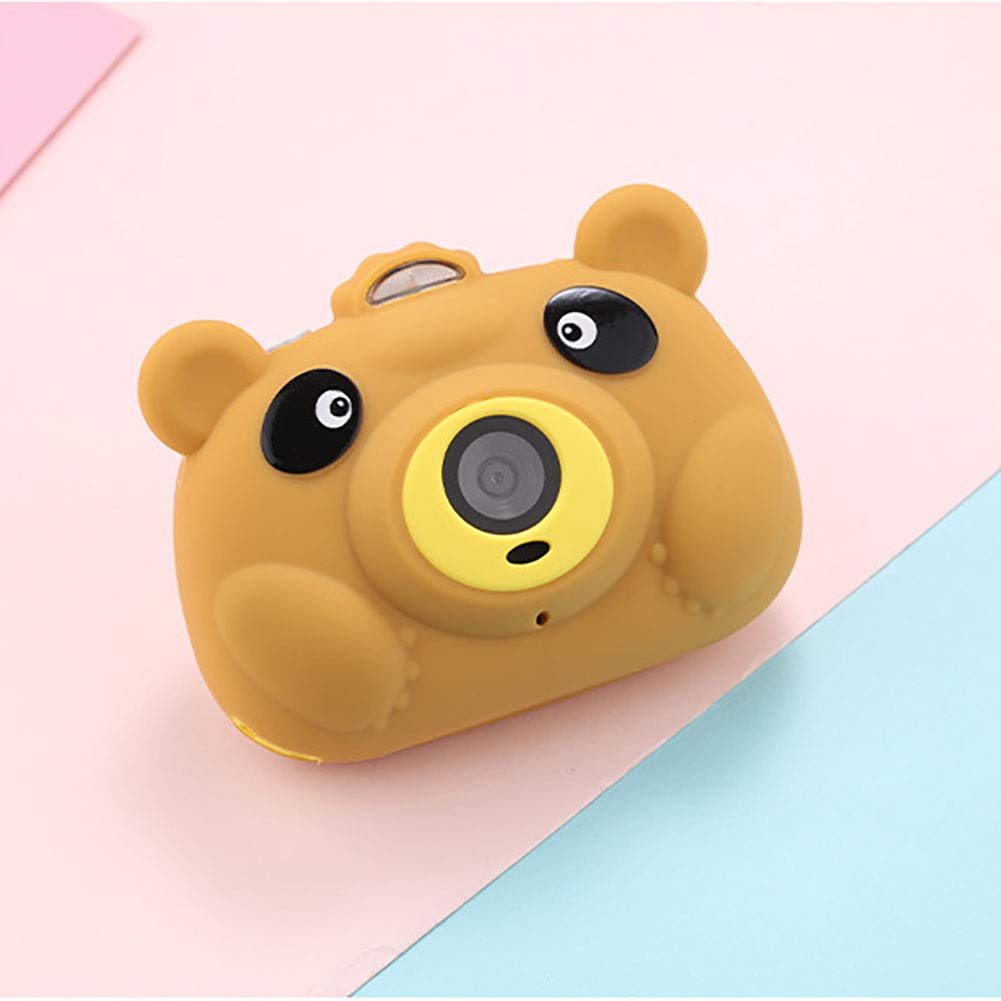 HUYA Macchina Fotografica Portatile Del Giocattolo Di Sport Del Mini Giocattolo Del Video HD Della Macchina Fotografica Digitale Del Maiale Dei Bambini (Yellow)