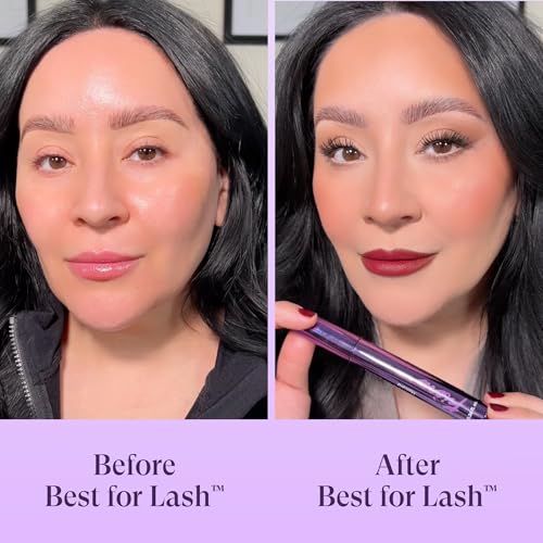 Image of Fiera Best for Lash Mascara for Women Over 40 - Volumizing, Lengthening & Lifting Peptide Mascara with Vitamin B5 - Smudge-Proof, Flake-Resistant, Gentle Washable Formula, Black