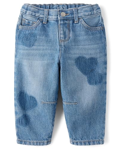 Image of The Children's Place Baby Girls' and Toddler Barrel Leg Jeans