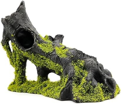 Aquarium Resin Decoration Moss Plants Theme Hideout Betta Cave Fish for Tank Accessories