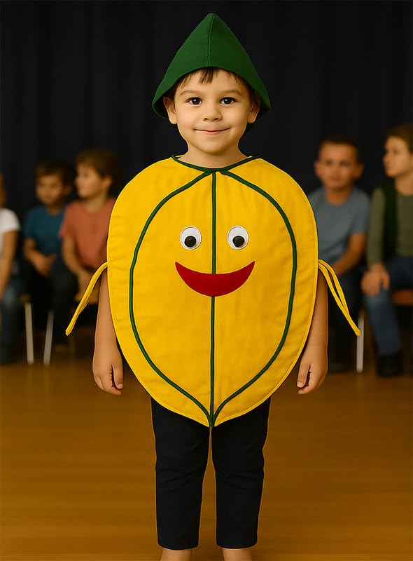 Image of FancyDressWale Fruit & Vegetable Fancy Dress Costume for Kids | Free Size 2-10 Years | School Fancy Dress, Stage Shows, Theme Parties