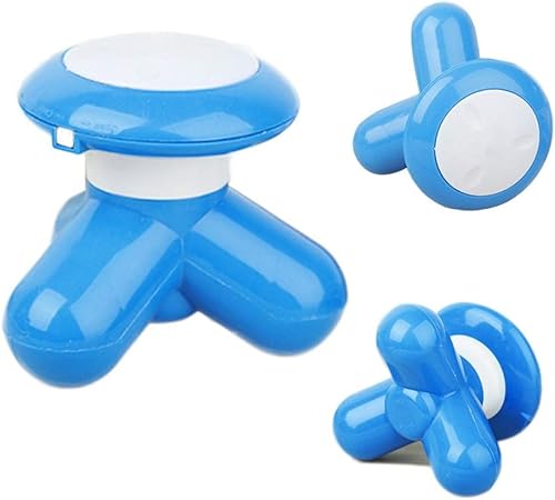 Vista 2 de Mini Triángulo USB Cuerpo Cuello Cintura Espalda Hombro Masaje Manipulado Masajeador Cuidado Saludable Masajeador Vibrador Eléctrico Portátil (Verde)