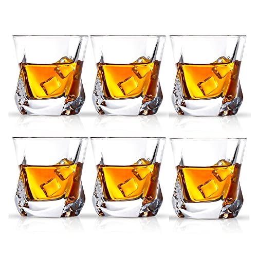 Verres à whisky, Smaier ensemble de verres transparents de luxe , verres sans plomb, accessoires à vin pour whisky, cocktails ou jus, lot de 6 Cover
