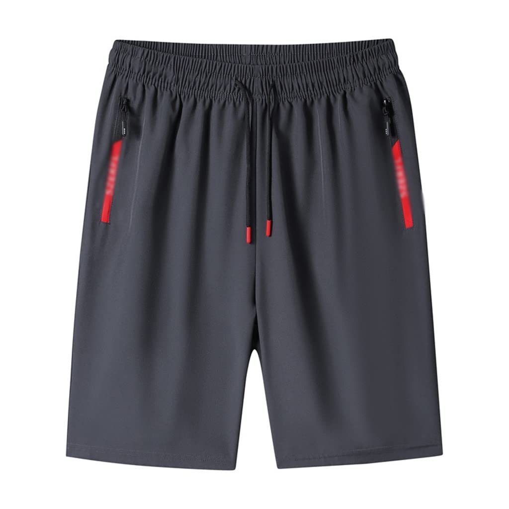 HBJWOV Casual Shorts for Mens Comfortable and Cool Straight Drape Sports Pants Loose Stretch Shorts