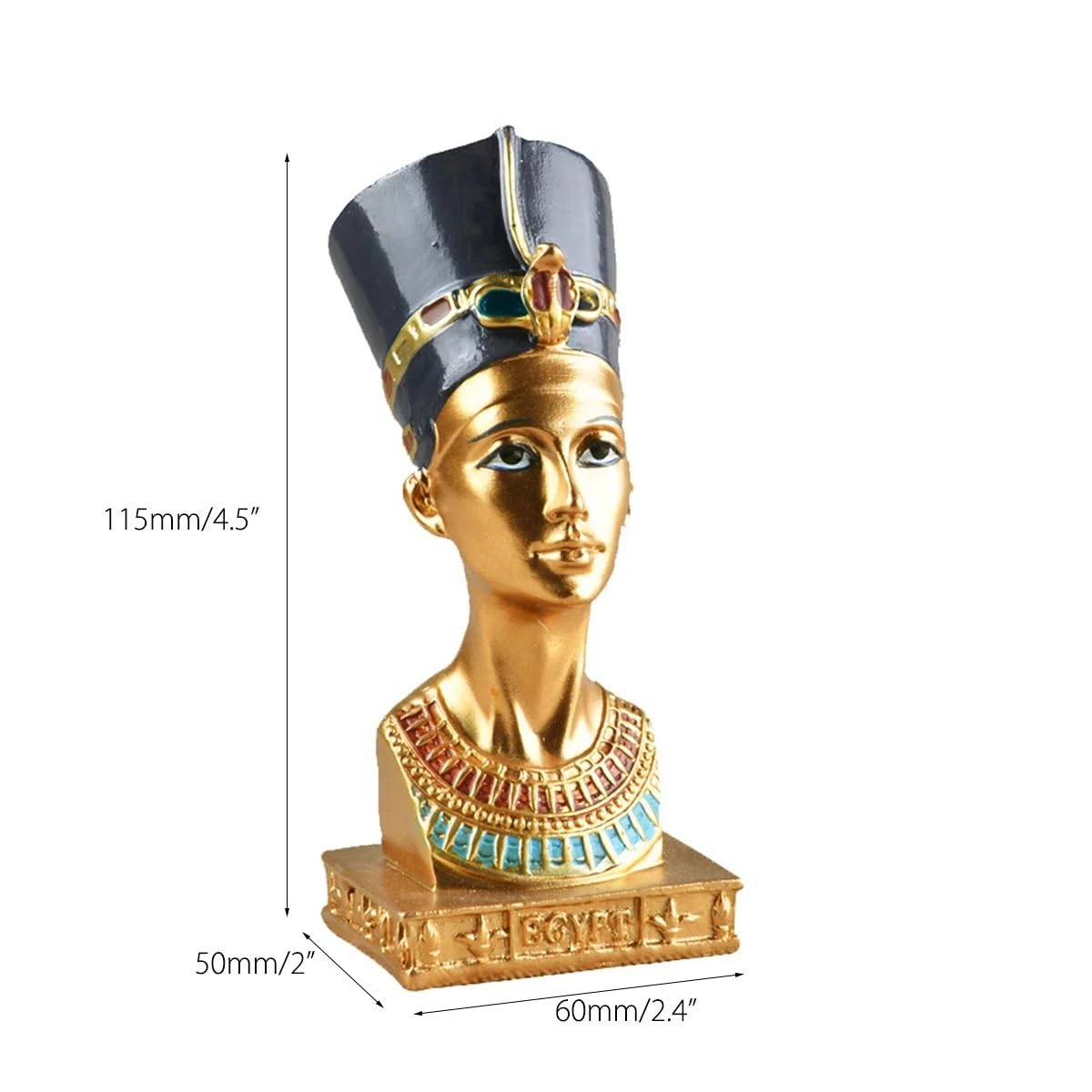 Amazon.co.jp: 古代樹脂装飾エジプトクレオパトラファラオ置物像彫刻