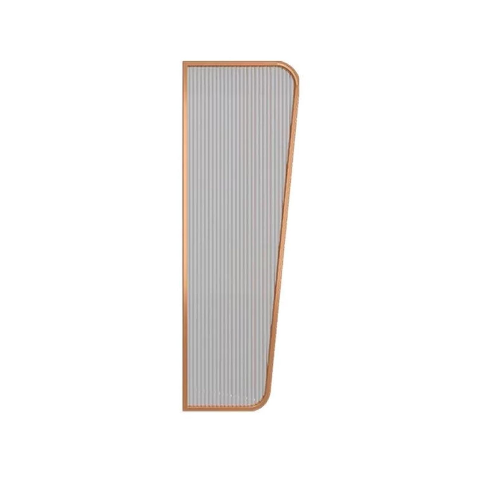 Divisor de urinarios de pared premium, paneles divisorios oro rosa para baños de hotel
