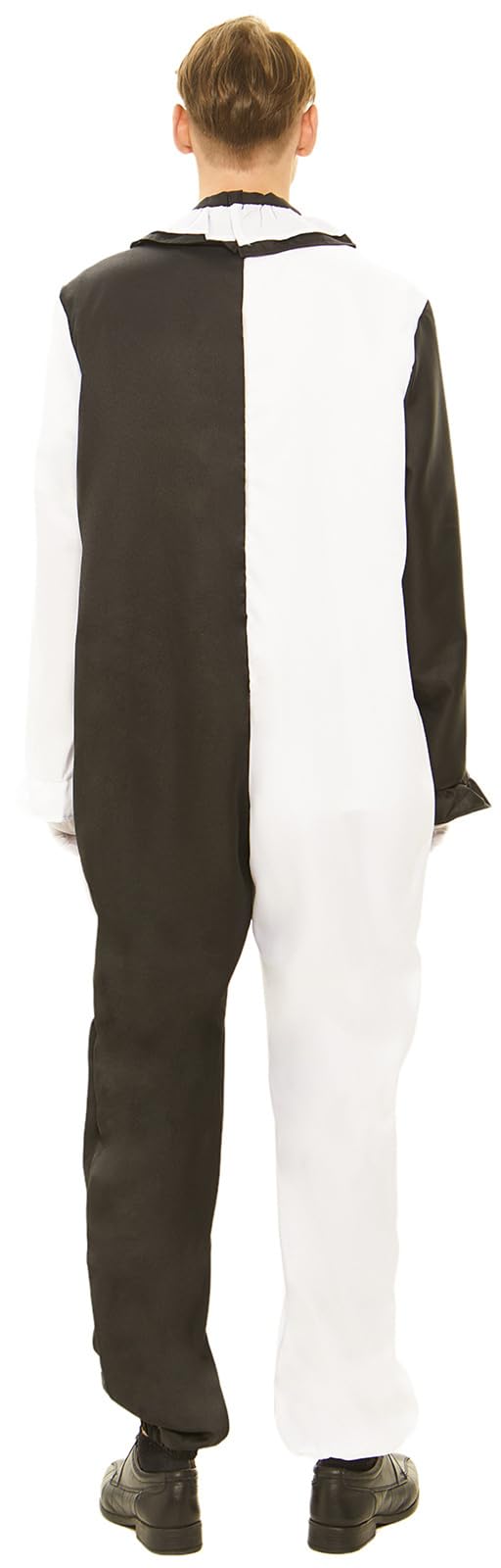 Foanja Terrifier Clown Disfraz Adultos Cosplay Terror Susto Nocturno Asesino Terrifier Clown Traje Mono Con Bufanda Para Fancy Dress Up Halloween Carnaval Fiesta Mascarada Costume