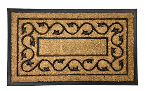 LucaHome - Felpudo Sprint 2 45x75cm Entrada a casa Premium, Felpudo 100% Fibra de Coco Natural con Forma Rectangular y Ideal para Exteriores