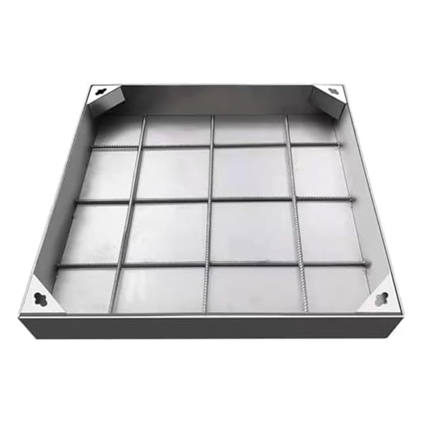 GJMSSMY HeavyDuty Stless Steel Manhole Cover Invisible Recessed Square Septic Tank Lid (400x400mm) Ideal for Driveways Patios and Pavements
