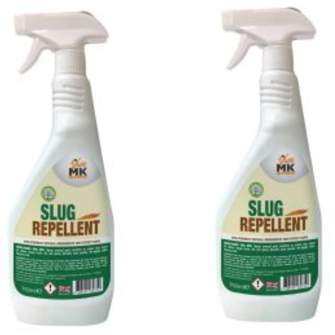 Garden Slug Deterrent Spray, 2 x 750ml Bottles, Plant-Safe Formula, Deters All Growing Season - eco-Friendly Spray Around pots and Plants not on Them