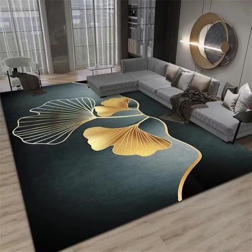 Tapis pour salon lavable et facile à transporter tapis de sol camping jaune 180X250CM