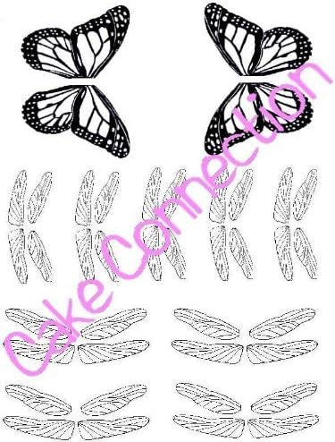 Gelatin Veining Sheet by Cake Connection - Dragonfly