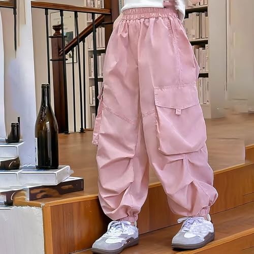Pantalones holgados de niña que eliminan rozaduras con textura suave para verano 3