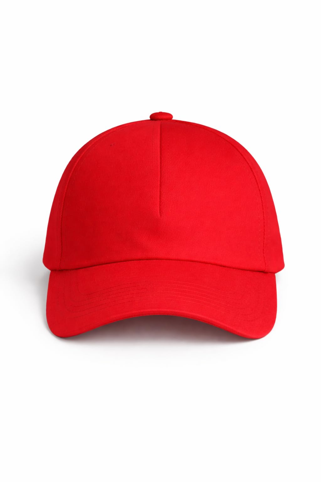 Nephar Kids Cotton Cap | Solid Red Baseball Hat | Adjustable Fit | Casual Free Size PO1-picture-13